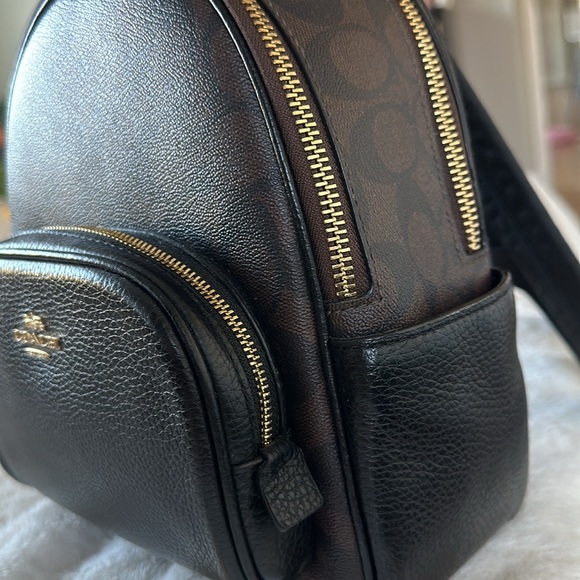 COACH Mini Court Backpack in Signature Canvas - Picture 5 of 13